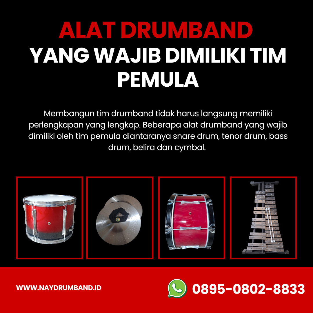 Alat Drumband yang Wajib Dimiliki Tim Pemula