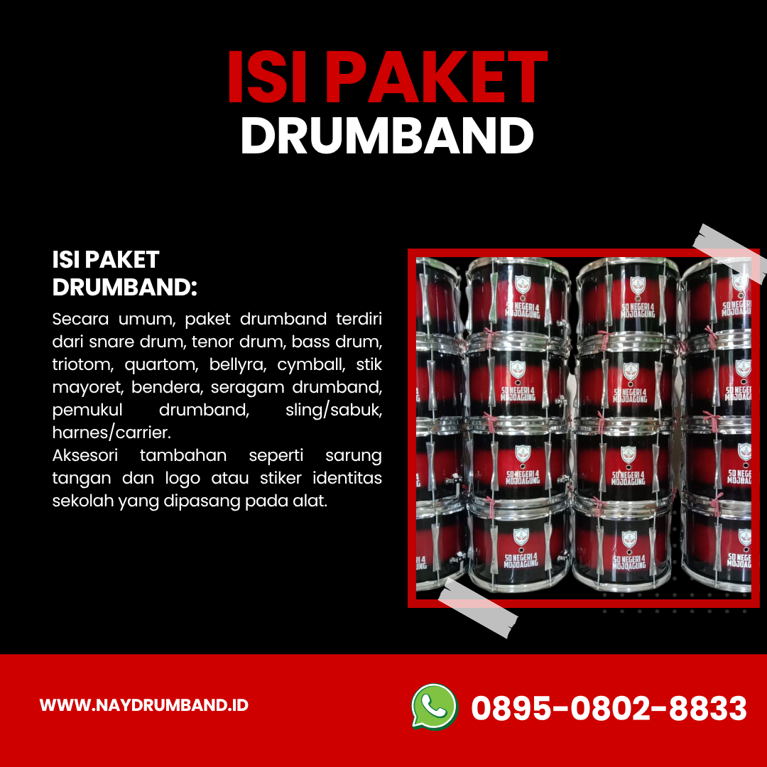 Apa Saja Isi Paket Drumband? Kenali Perlengkapannya Sebelum Membeli