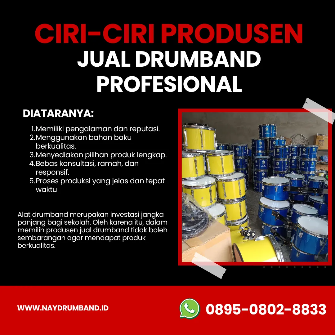 Ciri-Ciri Produsen Jual Drumband Profesional