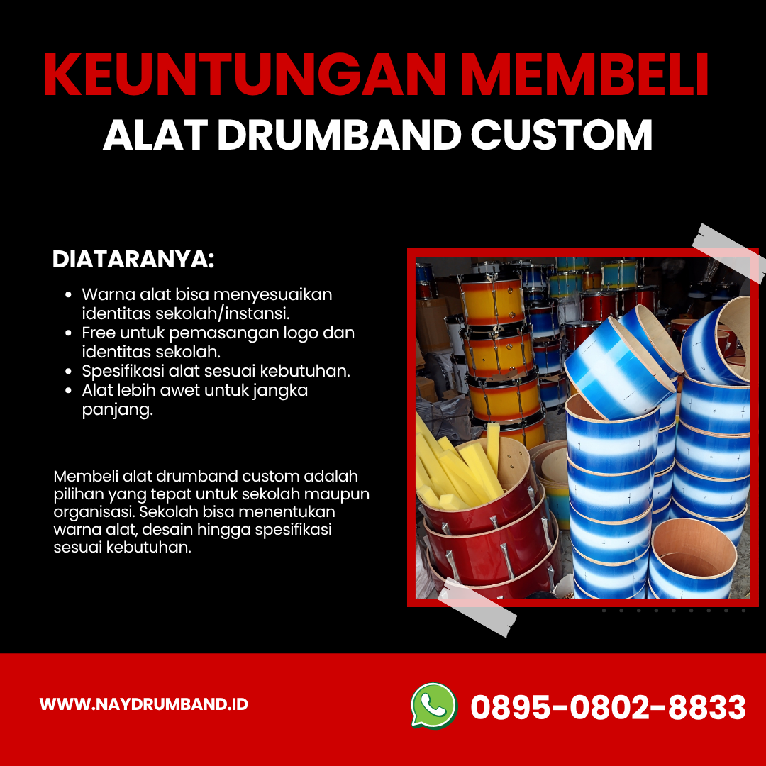 Keuntungan Membeli Alat Drumband Custom