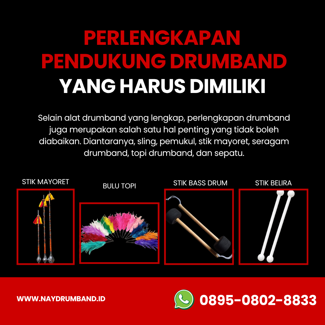 Perlengkapan Pendukung Drumband yang Harus Dimiliki 